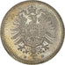Moeda, ALEMANHA - IMPÉRIO, Wilhelm I, 20 Pfennig, 1875, Munich, AU(55-58)