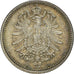 Coin, GERMANY - EMPIRE, Wilhelm I, 20 Pfennig, 1876, Berlin, AU(55-58), Silver