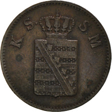 Coin, German States, SAXONY-ALBERTINE, Friedrich August II, Pfennig, 1848
