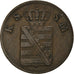 Moeda, Estados Alemães, SAXONY-ALBERTINE, Johann, 2 Pfennig, 1855, EF(40-45)