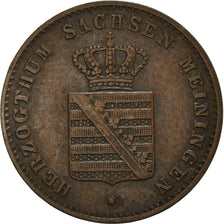 Coin, German States, SAXE-MEININGEN, Bernhard II, Pfennig, 1865, EF(40-45)