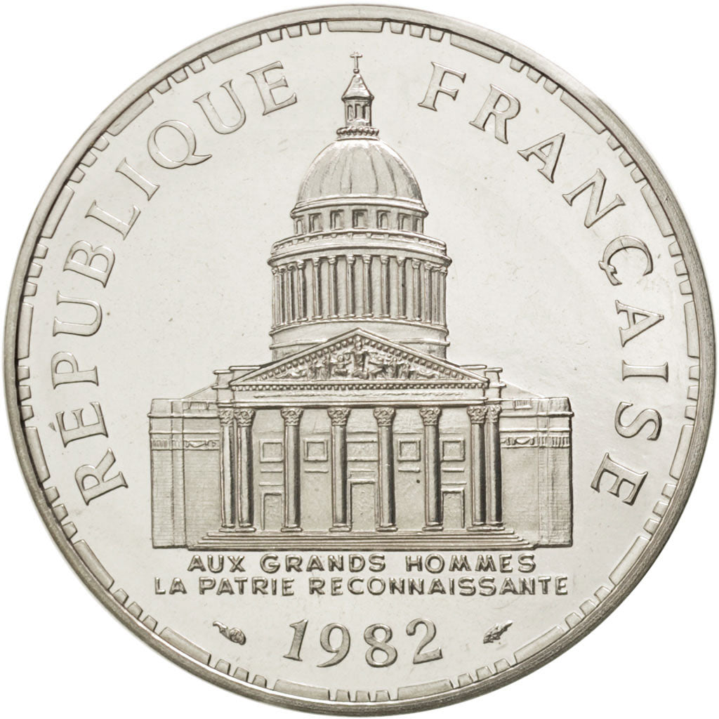 FRANCE, 100 Francs, 1982, KM #P751, MS(65-70), Silver, Gadoury #232.P1, 30.00