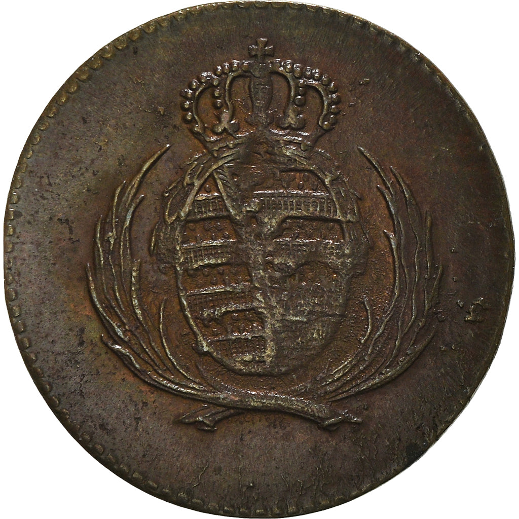 Coin, German States, SAXONY-ALBERTINE, Friedrich August I, Heller, 1813