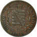 Coin, German States, SAXE-COBURG-GOTHA, Ernst II, Pfennig, 1865, Vienna