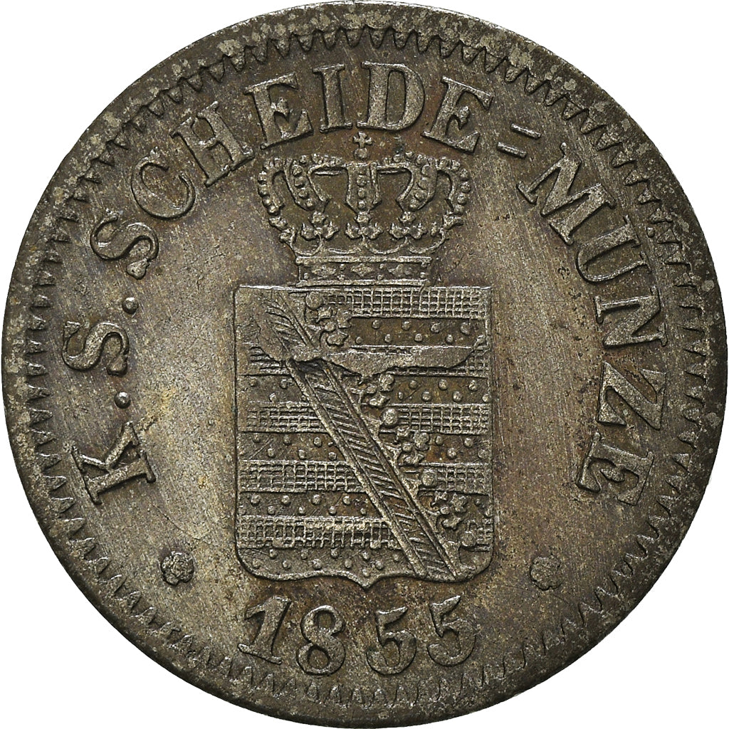 Coin, German States, SAXONY-ALBERTINE, Friedrich August II, Neu-Groschen, 10