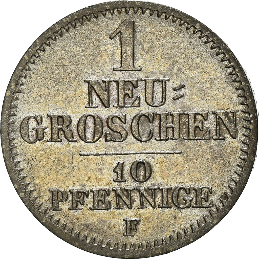Coin, German States, SAXONY-ALBERTINE, Friedrich August II, Neu-Groschen, 10