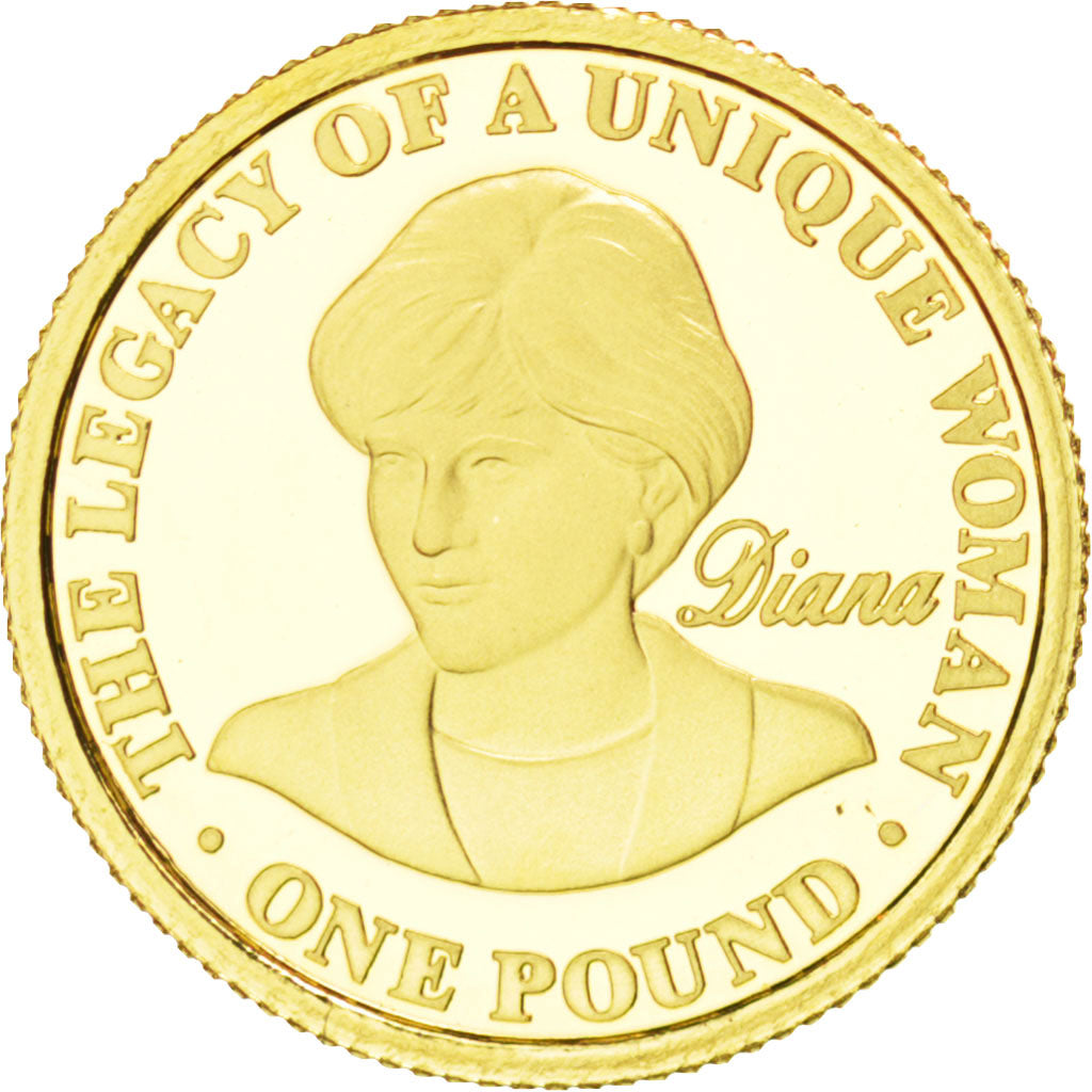 ALDERNEY, Pound, 2007, British Royal Mint, KM #174, MS(65-70), Gold, 13.92, 1.26