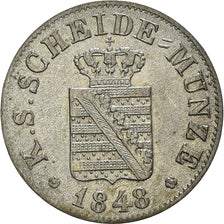 Coin, German States, SAXONY-ALBERTINE, Friedrich August II, 1/2 Neu-Groschen, 5