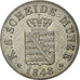 Coin, German States, SAXONY-ALBERTINE, Friedrich August II, 1/2 Neu-Groschen, 5
