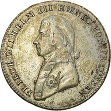 Monnaie, Etats allemands, PRUSSIA, Friedrich Wilhelm III, 1/3 Thaler, 1/2