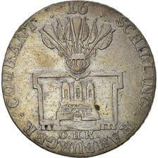 Coin, German States, HAMBURG, 16 Schilling, Mark, 1789, EF(40-45), Silver