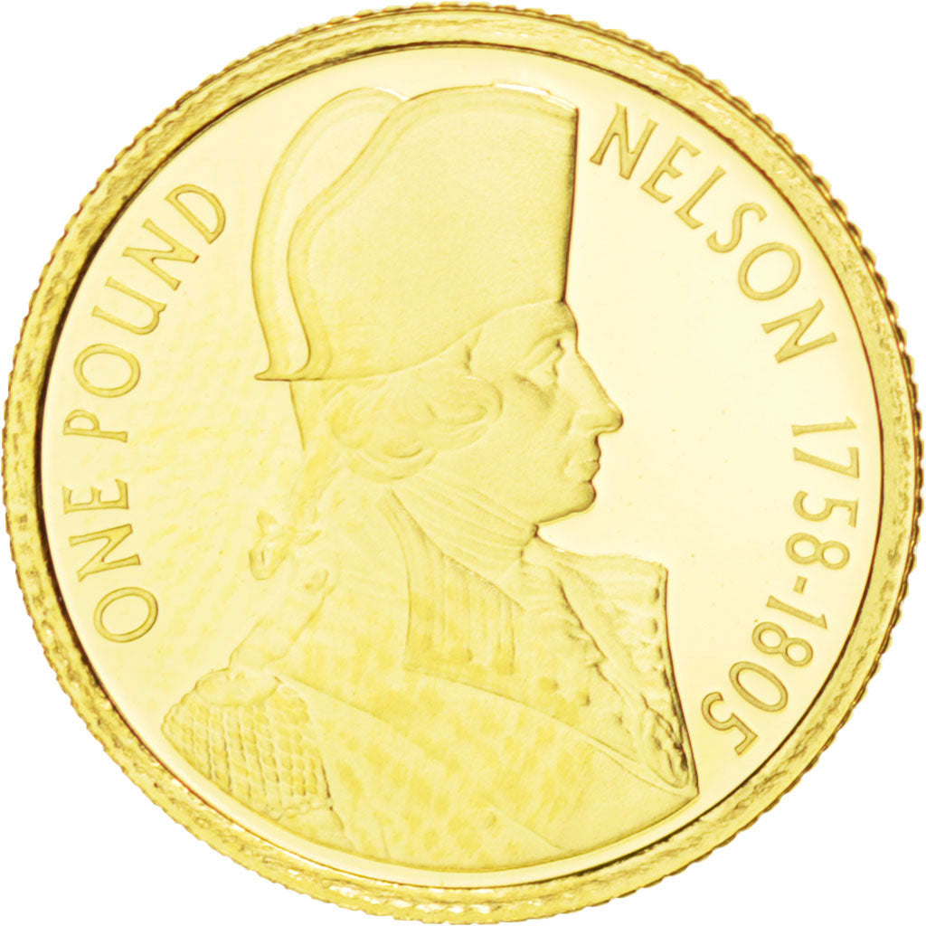 Coin, Alderney, Elizabeth II, Pound, 2005, MS(65-70), Gold, KM:119