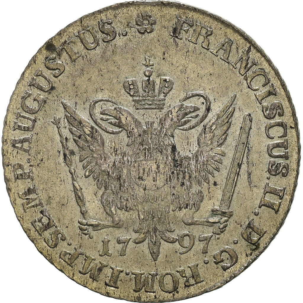 Moeda, Estados Alemães, HAMBURG, 8 Schilling, 1/2 Mark, 1797, AU(50-53), Prata
