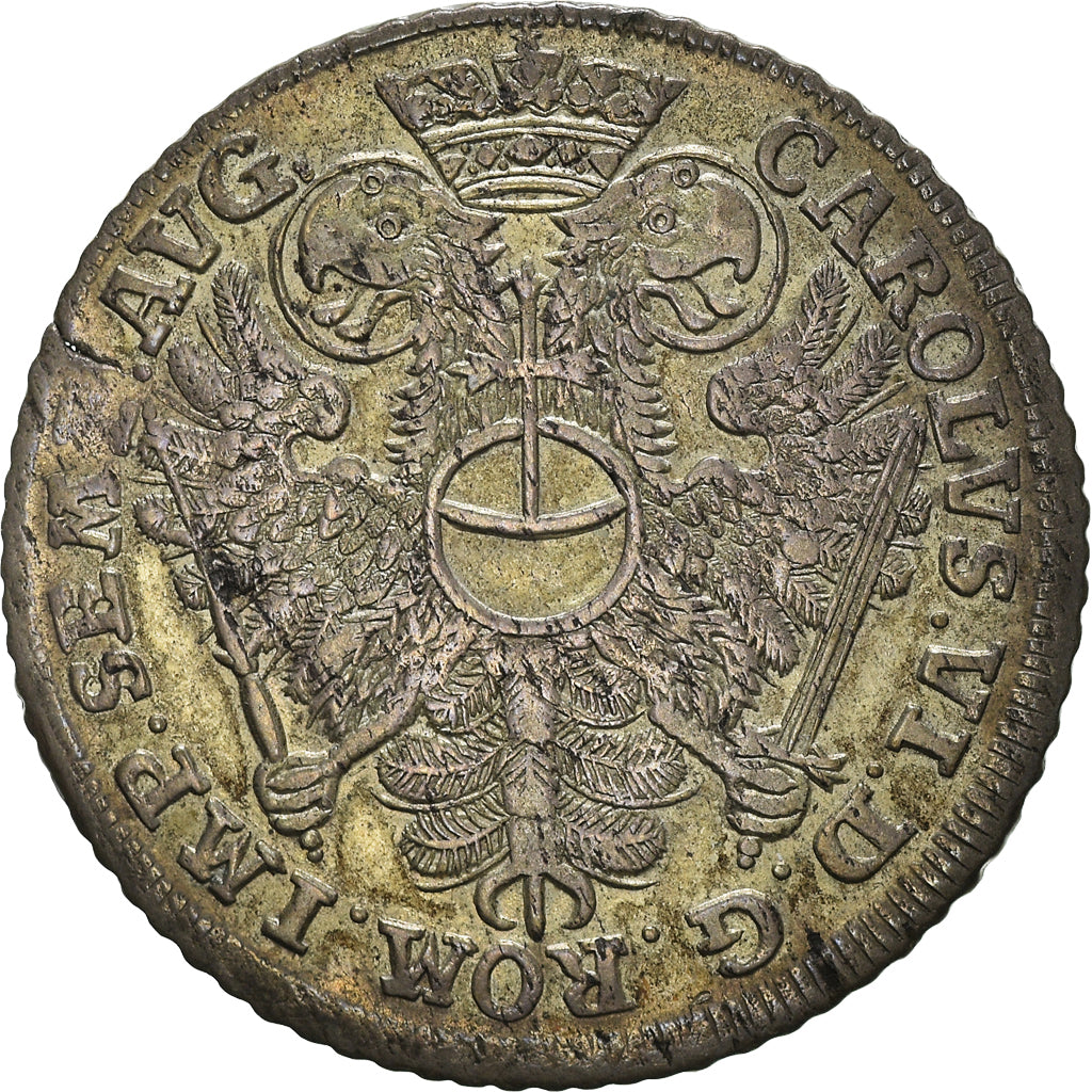 Monnaie, Etats allemands, HAMBURG, 8 Schilling, 1/2 Mark, 1726, TTB, Argent