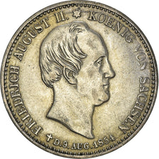 Coin, German States, SAXONY-ALBERTINE, Friedrich August II, 1/3 Thaler, 1/2