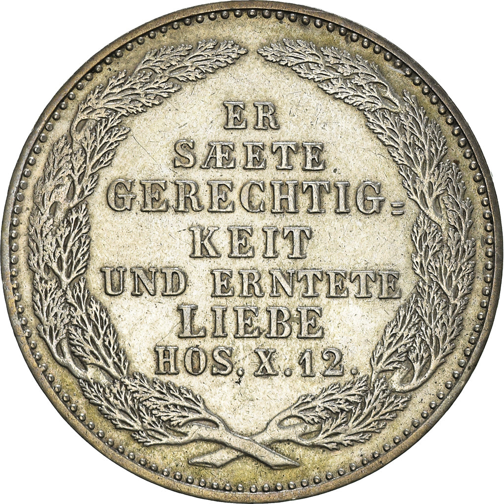 Coin, German States, SAXONY-ALBERTINE, Friedrich August II, 1/3 Thaler, 1/2