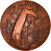 França, Medal, Animalière, Girafes, Fauna, Flourat, MS(63), Cobre