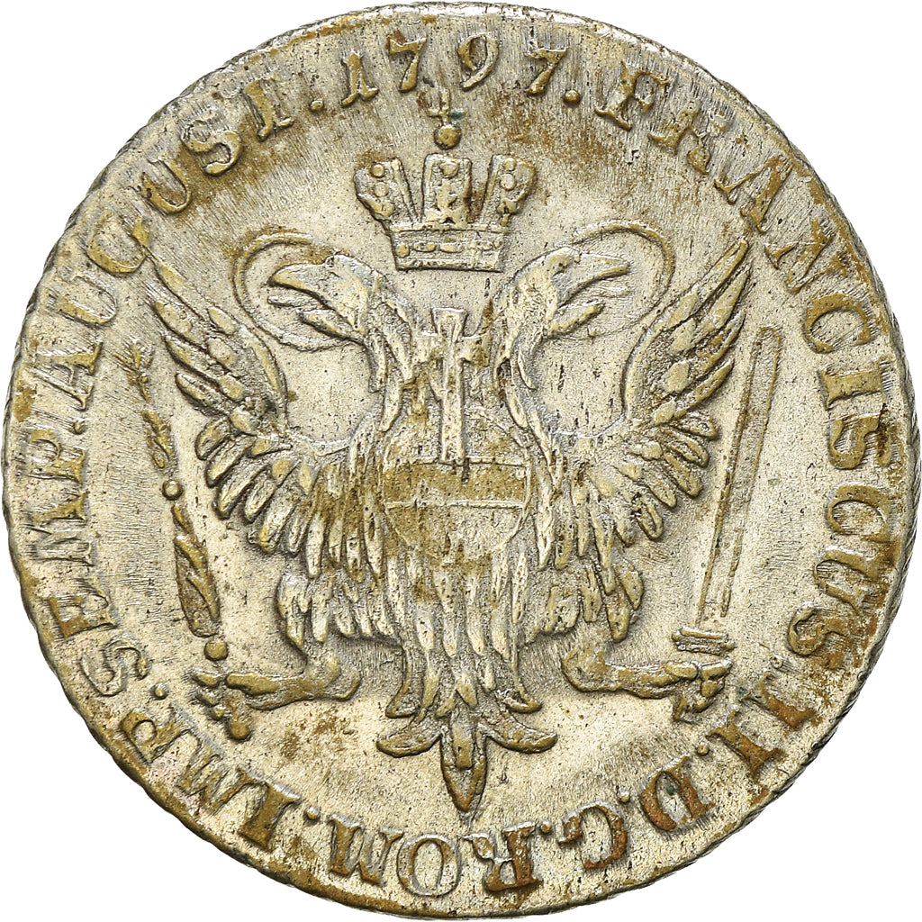 Coin, German States, HAMBURG, 4 Schilling, 1797, AU(50-53), Silver, KM:512