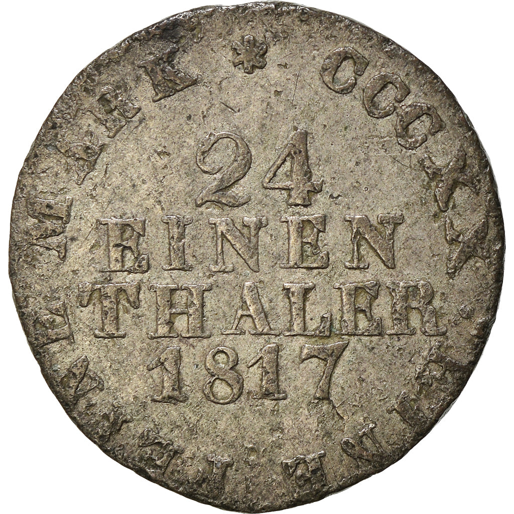 Coin, German States, SAXONY-ALBERTINE, Friedrich August I, 1/24 Thaler