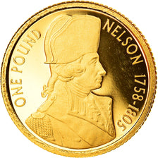 Coin, Alderney, Elizabeth II, Pound, 2005, MS(65-70), Gold, KM:119