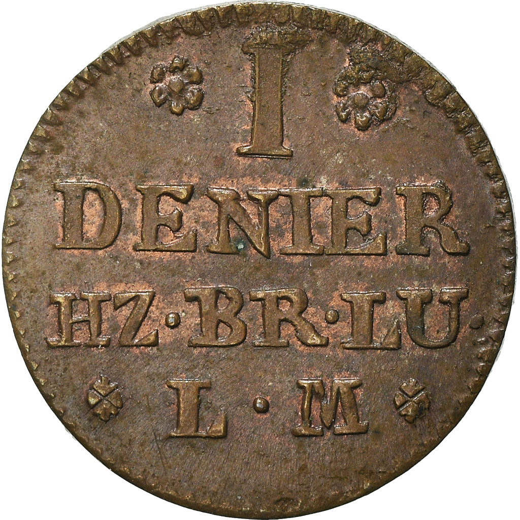 Coin, German States, BRUNSWICK-WOLFENBUTTEL, Karl I, Denarius, 1758, AU(55-58)