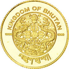 Coin, Bhutan, Jigme Singye Wangchuck, Sertum, 1995, MS(65-70), Gold, KM:107