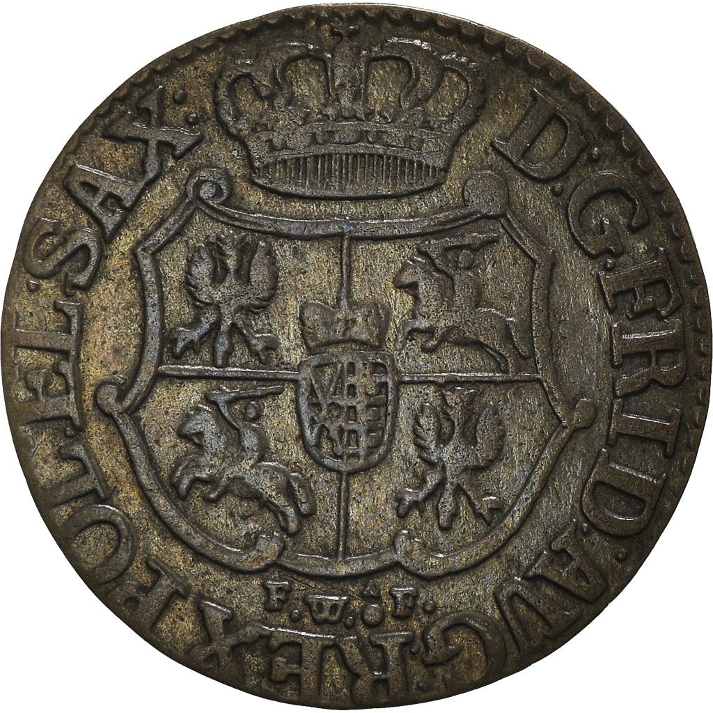 Coin, German States, SAXONY-ALBERTINE, Friedrich August I, 1/24 Thaler