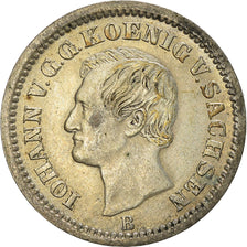 Munten, Duitse staten, SAXONY-ALBERTINE, Johann, Neu-Groschen, 10 Pfennig, 1873