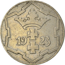 Coin, DANZIG, 10 Pfennig, 1923, EF(40-45), Copper-nickel, KM:143