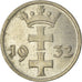 Monnaie, DANZIG, Gulden, 1932, TTB+, Nickel, KM:154