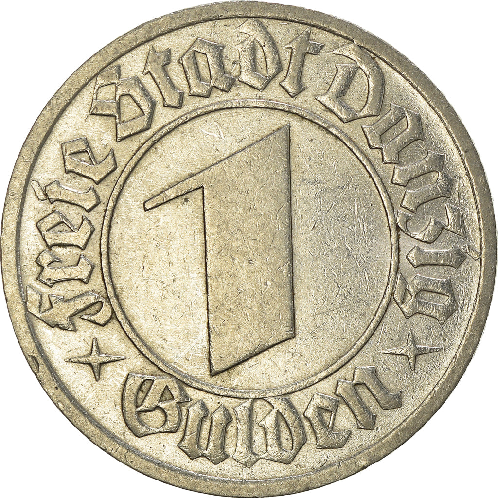 Coin, DANZIG, Gulden, 1932, AU(50-53), Nickel, KM:154