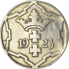 Coin, DANZIG, 10 Pfennig, 1923, EF(40-45), Copper-nickel, KM:143