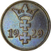 Coin, DANZIG, Pfennig, 1929, Warsaw, EF(40-45), Bronze, KM:140