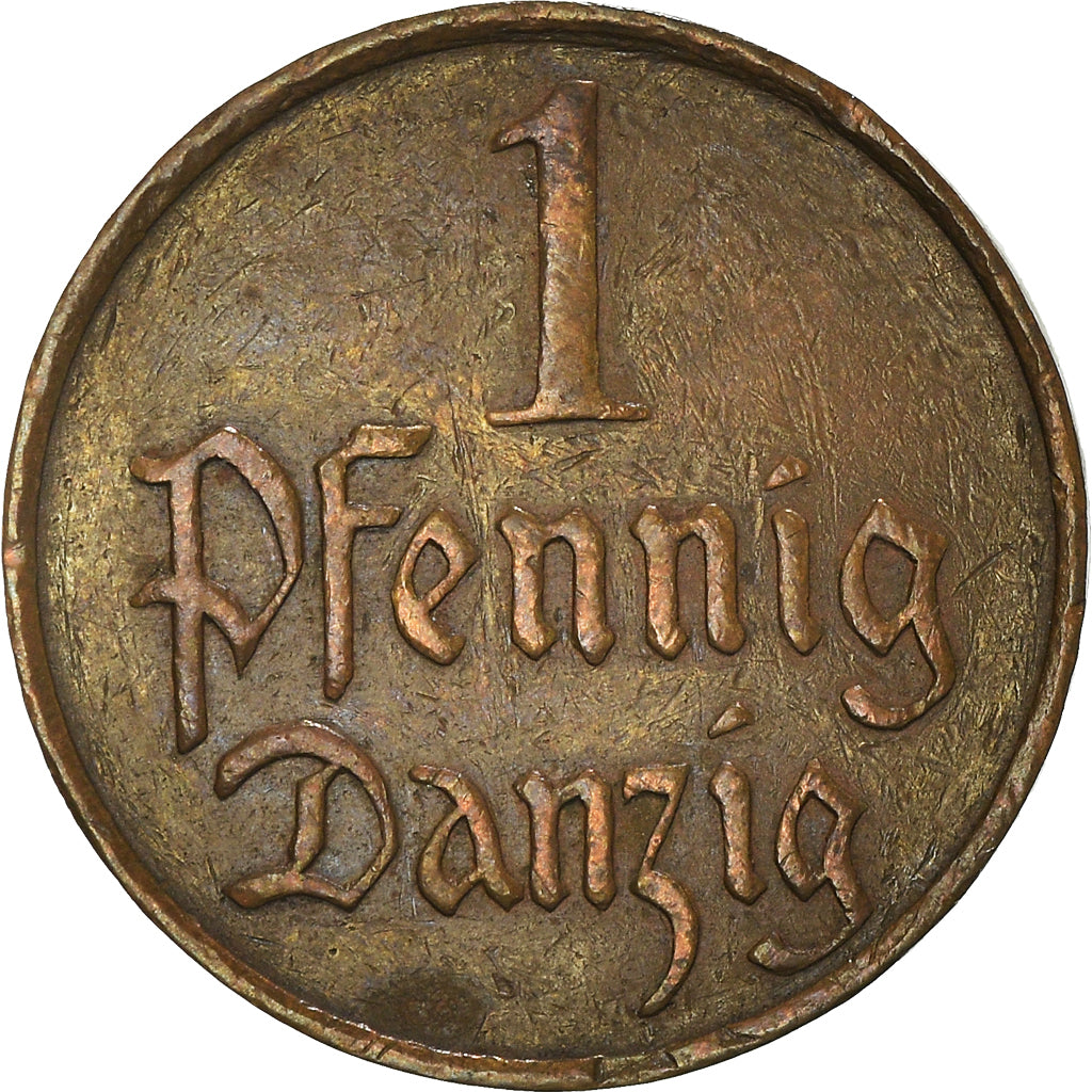 Coin, DANZIG, Pfennig, 1930, Warsaw, EF(40-45), Bronze, KM:140