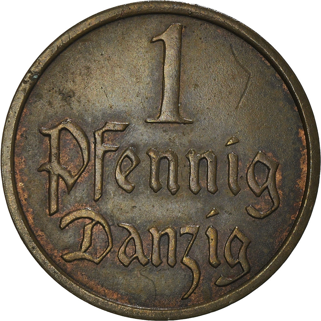 Coin, DANZIG, Pfennig, 1937, Warsaw, AU(50-53), Bronze, KM:140