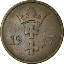 Coin, DANZIG, 2 Pfennig, 1937, Warsaw, AU(50-53), Bronze, KM:141