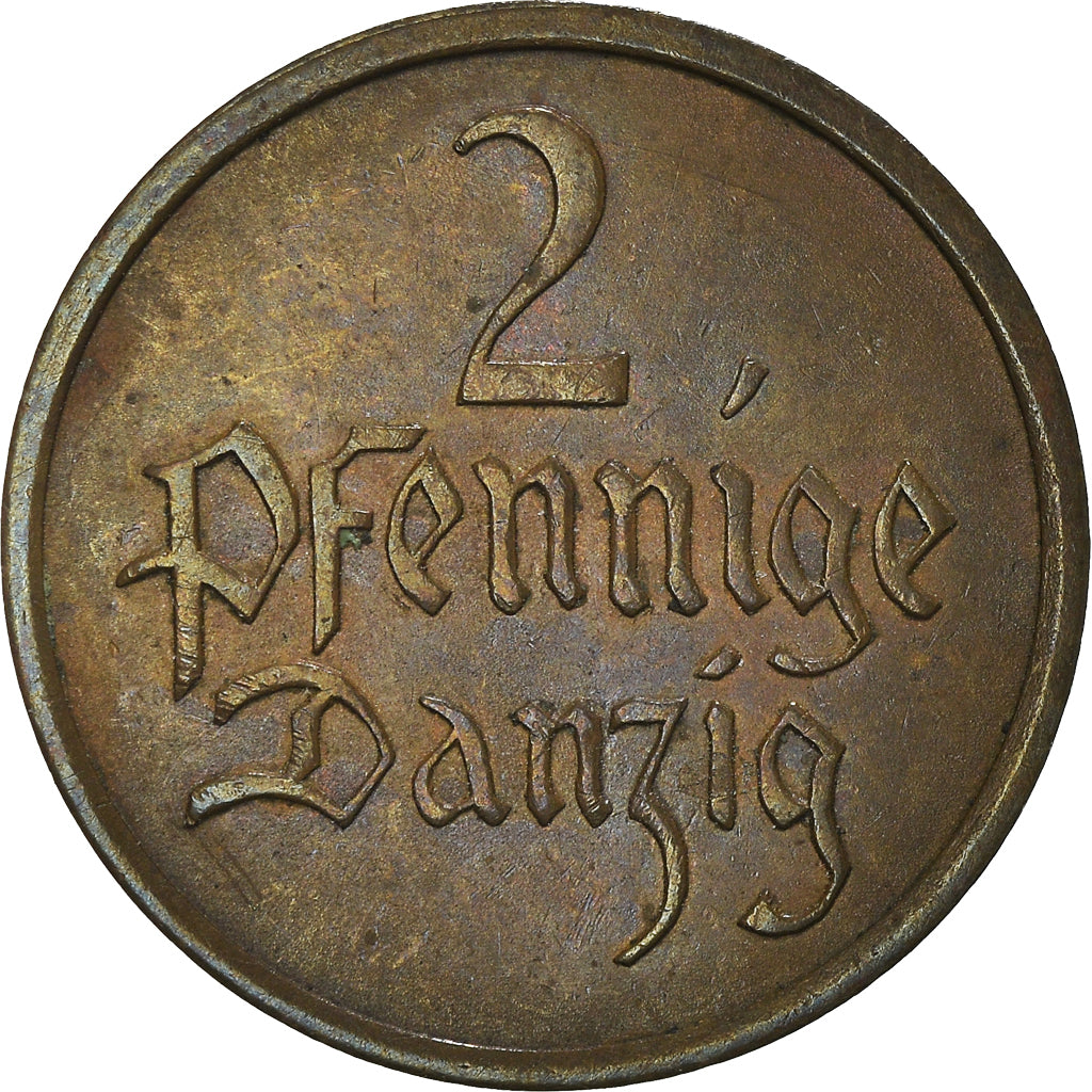 Coin, DANZIG, 2 Pfennig, 1937, Warsaw, AU(50-53), Bronze, KM:141