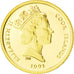 COOK ISLANDS, 25 Dollars, 1991, KM #240, MS(65-70), Gold, 1.27