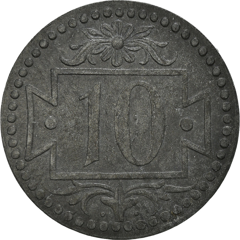 Coin, DANZIG, 10 Pfennig, 1920, EF(40-45), Zinc, KM:Tn1