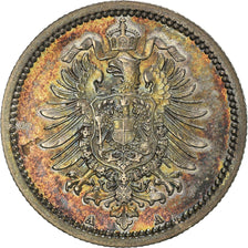 Coin, GERMANY - EMPIRE, Wilhelm I, 50 Pfennig, 1876, Berlin, AU(50-53), Silver