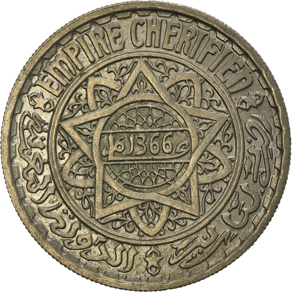 Moneta, Marocco, Mohammed V, 10 Francs, 1946, Paris, SPL-, Rame-nichel, KM:44