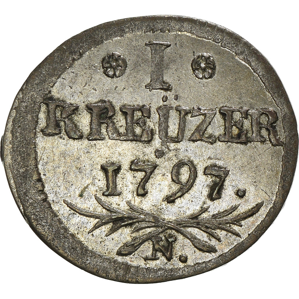 Coin, German States, NURNBERG, Kreuzer, 4 Pfennig, 1797, Very rare, AU(55-58)