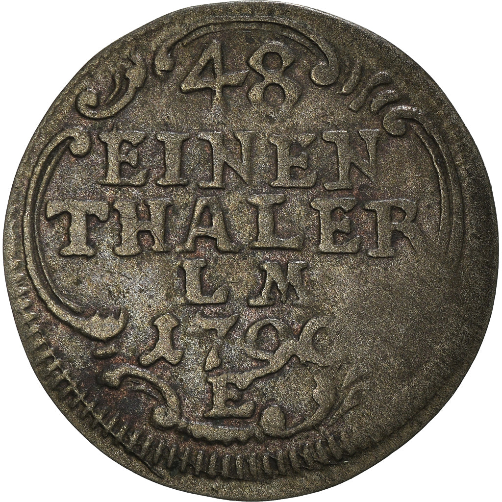 Coin, German States, ERFURT, Friedrich Carl Josef, 1/48 Thaler, 1790, VF(30-35)