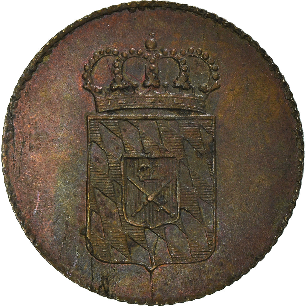 Coin, German States, BAVARIA, Ludwig I, Pfennig, 1830, Very rare, MS(60-62)