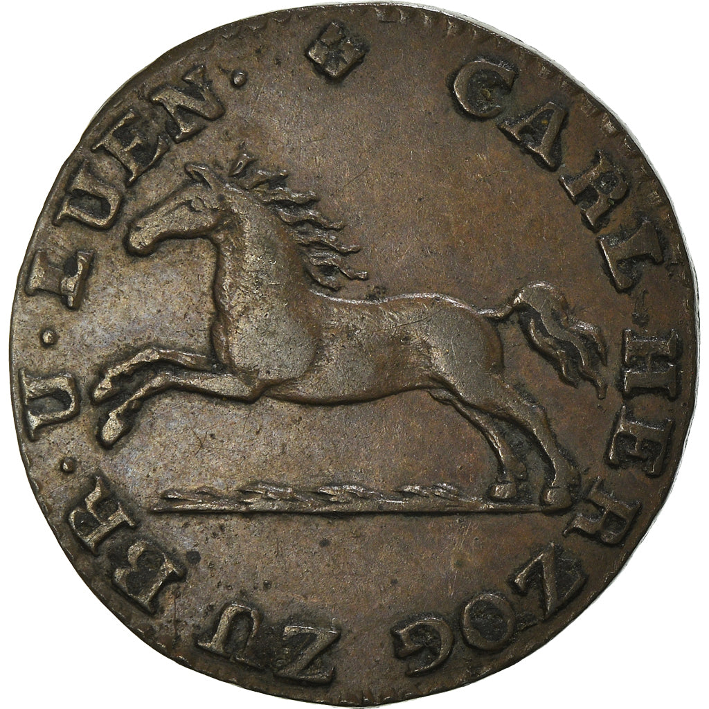Monnaie, Etats allemands, BRUNSWICK-WOLFENBUTTEL, Karl II, Pfennig, 1826, TTB+