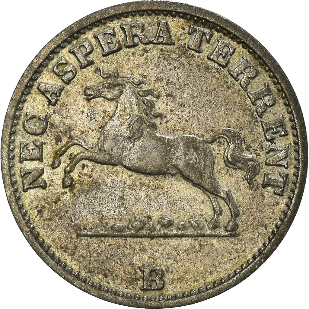 Münze, Deutsch Staaten, HANNOVER, Georg V, 6 Pfennig, 1852, SS+, Silber, KM:218