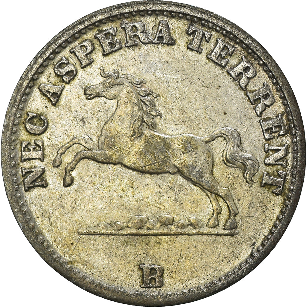 Münze, Deutsch Staaten, HANNOVER, Georg V, 6 Pfennig, 1855, SS+, Silber, KM:218