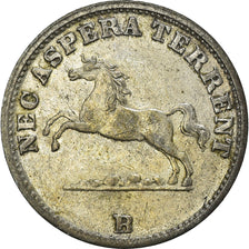 Münze, Deutsch Staaten, HANNOVER, Georg V, 6 Pfennig, 1855, SS+, Silber, KM:218
