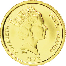 COOK ISLANDS, 25 Dollars, 1992, KM #138, MS(65-70), Gold, 1.28