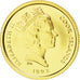 Isole Cook, Elizabeth II, 25 Dollars, 1992, FDC, Oro, KM:138